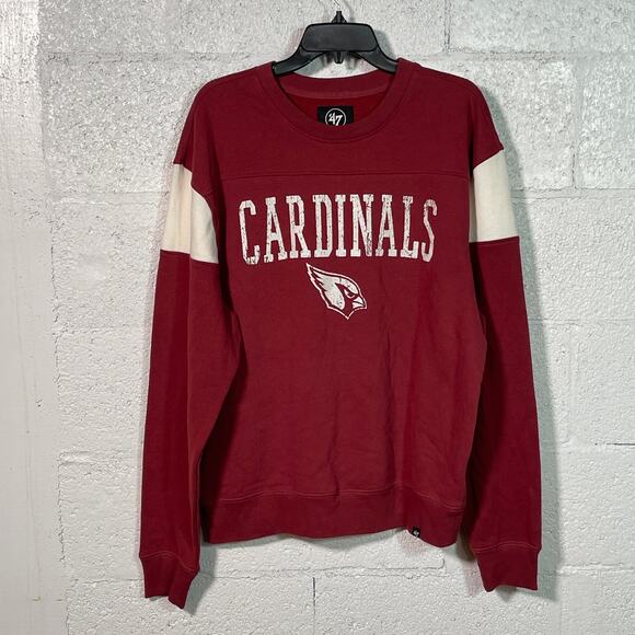 NFL Arizona Cardinals ‘47 Football Men's Sweatshirt, Red, large - Picture 1 of 9
